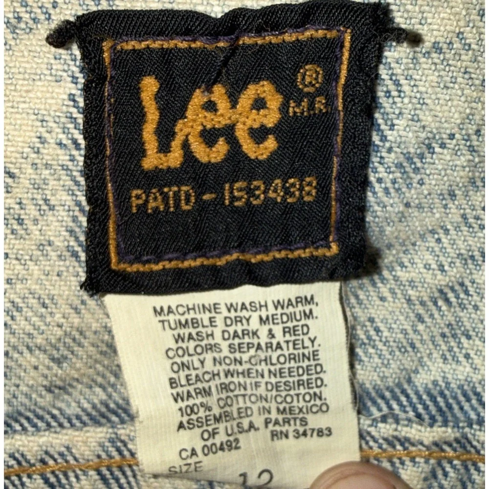 Vintage Lee Jacket Youth 12 80s USA Vintage Button Out One Of A Kind